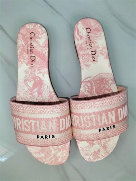 pink dior sandles|christian dior slides pink.